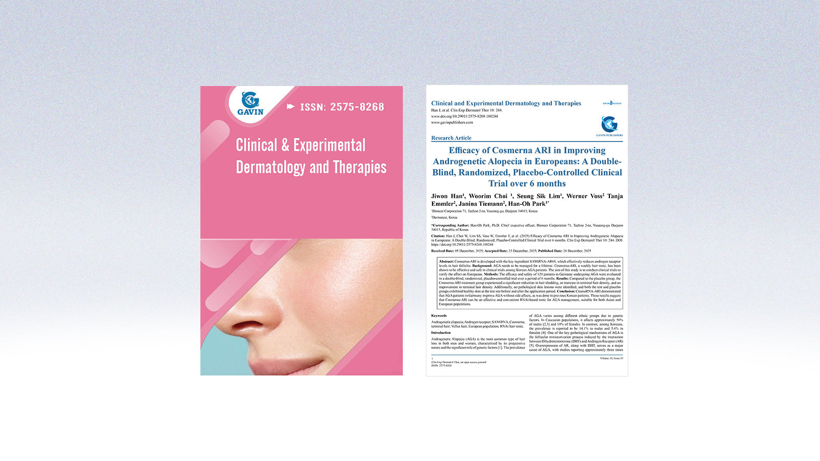 Clinical Trial Evidence (RCT): CosmeRNA ARI in European Androgenetic Alopecia